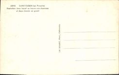 VINTAGE POSTCARD Holy Tugen Baptistry In Which St Finds a Chimney And Two Granite Fire-dogs