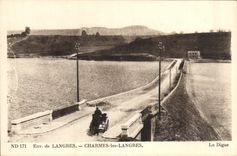 VINTAGE POSTCARD Env De Langres Charms Langres