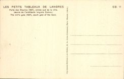 CPA Les Petits Tableaux De Langres Porte Des Moulins Entree Sud De La Ville