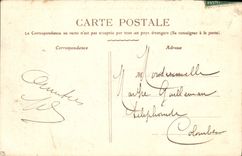 VINTAGE POSTCARD Troyes High Relief Of the Monument Of the Children Of the Militaria Paddle