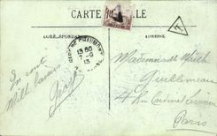 VINTAGE POSTCARD Chaumont Places Town hall