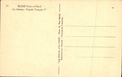 CPA Blois Le Chateau Facade Francois 1er