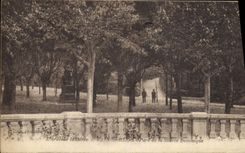 VINTAGE POSTCARD Valleys Les Bains Park Of the Domimque source