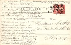 VINTAGE POSTCARD Picturesque Ardeche Valleys Les Bains Overall picture Of the Valley