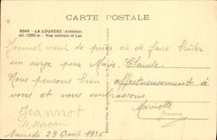 CPA La Louvesc Vue Centrale Et Lac