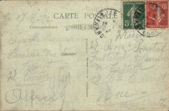 VINTAGE POSTCARD Illustrated Ardeche Surroundings Of Valleys Les Bains Bridge De Neyrac Les Bains And Valley Of Ardeche