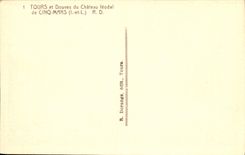 VINTAGE POSTCARD Tours And Ditches Of Five Mars the feudal Castle