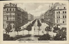 VINTAGE POSTCARD Koln has Rh Barbarossaplatz Und Hohenstaufenring