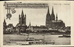 CPA Koln A Rh Panorama Bateau