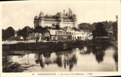CPA Pierrefonds Le Lac Et Le Chateau