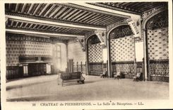 CPA Chateau De Pierrefonds La Salle De Reception