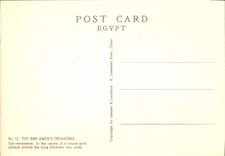 CPA Tut Ank Amen's Treasures Ear Ornaments In The Centre Of A Round Gold Plaque Stands The King Egypte