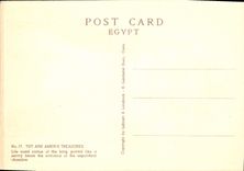 La POSTAL Ank Amen S de la VENDIMIA atesora vida clasificó estatua a rey Egipto encubierto apagado
