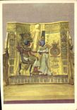CPA Tut Ank Amen's Treasures Back Panel Of The King's Egypte