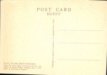 VINTAGE POSTCARD Ank Amen' S Treasures King Tut Ank Amen Egypt Concealed