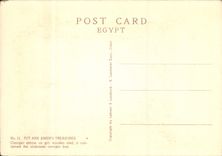 Capilla Egipto de Canopic de los tesoros de Ank Amen S de la POSTAL de la VENDIMIA encubierto