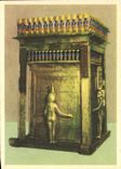 Trineo Egipto de rey Tutankhamun Treasures Shrine uno de la POSTAL de la VENDIMIA