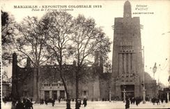 CPA Marseille Exposition Coloniale 1922 Palais de l'Afrique Occidentale 