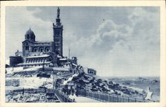 CPA Marseille Notre Dame de la Garde et les Iles