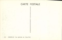 CPA Marseille Vue Generale du Vieux Port Bateaux