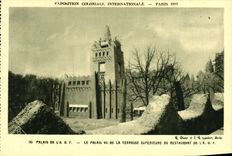 CPA Exposition Coloniale Internationale Paris 1931 Palais de l'AOF Le palais vu de la terrasse du restaurant de l'AOF