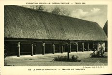 CPA Exposition Coloniale Internationale Paris 1931 Le jardin du Congo Belge Pavillon des transports