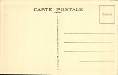 VINTAGE POSTCARD Malmaison Dining room and surtouts of table