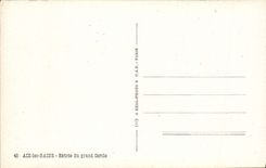 VINTAGE POSTCARD Aix Les Bains Entered of Large Cerole