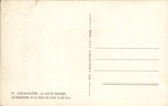 VINTAGE POSTCARD Aix les Bains the lake of Le Bourget Chambotte and the tooth of the cat