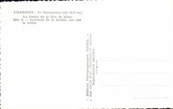 CPM Chamonix Le Montenvers La grotte de la mer de glace Interieur de la grotte vue sur la sortie