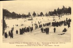 CPA Peira Cava Environs de Nice Concours de skis la piste