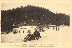 CPA Peira Cava Environs de Nice Luge