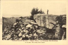 VINTAGE POSTCARD Peira Undermined estival Station View the passage of the Scales