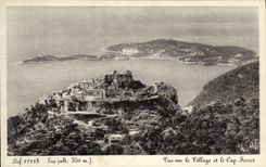 CPA St Jean Cap Ferrat Vue sur le village et le Cap Ferrat
