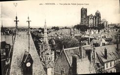 POSTAL Bourges de la VENDIMIA vista del corazón de Jacques del paladar