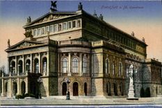 VINTAGE POSTCARD Frankfurt Opernhaus