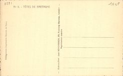 CPA Tetes de Bretagne Folklore Costume
