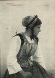 CPA Scenes Champetres L'attente Folklore FEmme