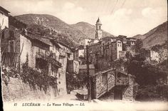 VINTAGE POSTCARD Luceram the Old Village