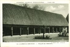 CPA Exposition Coloniale Internationale Paris 1931 Jardin du Congo belge Pavillon des transports