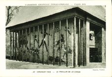 CPA Exposition Coloniale Internationale Paris 1931 Cameroun Togo Pavillon de la chasse