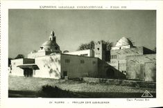 VINTAGE POSTCARD Expostion Colonial International Paris 1931 Algerie Pavillon Cote Sud Algerien