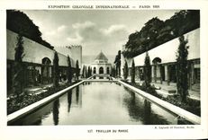 VINTAGE POSTCARD Expostion Colonial International Paris 1931 Pavillon of Morocco