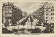 VINTAGE POSTCARD Koln has Rh Barbarossaplatz Und Hobenstaufenring