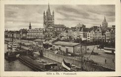 CPA Koln Rh Neue Frankenwerft Bateau