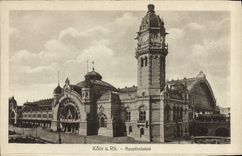 Derecho Hauptbahnhof de Koln de la POSTAL de la VENDIMIA