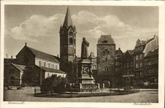 VINTAGE POSTCARD Eisenach Karlsplatze