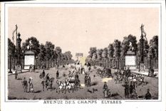 CPA Avenue Des Champs Elysees Paris