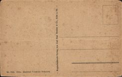 POSTAL Denkmal Frledrich Wilhelm de la VENDIMIA III Koln