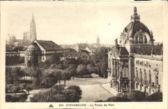 VINTAGE POSTCARD Strasbourg the Palate of the Rhine